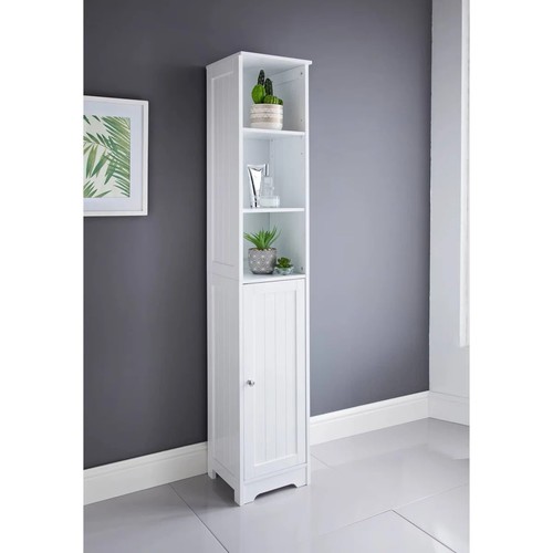Mcdowell white wood tall boy - white,