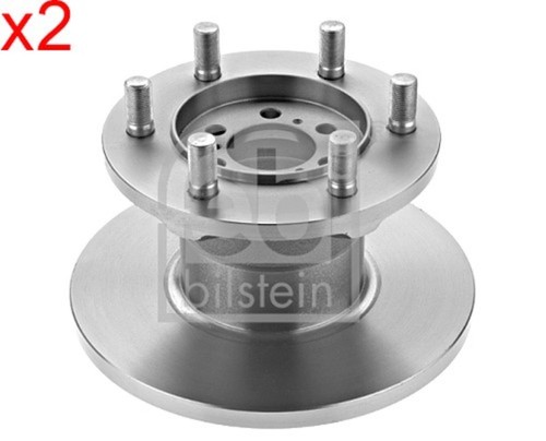 Front brake disc fits iveco - 2x,