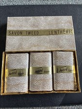 Lentheric Tweed Savin Soap - Boxed- 2 Packets Contain Soap- Other Is Empty