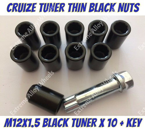 Alloy wheel nuts blk - alloy,