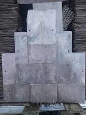 Reclaimed 13" x 7" Welsh Penrhyn Heather Purple Roofing Slate (per 100)