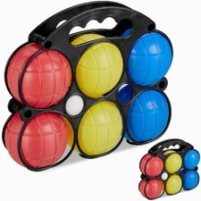 7 Plastic French Boules Balls