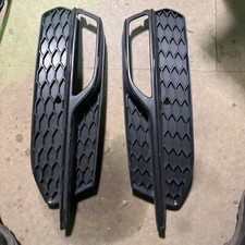 For Audi A4 B8.5 S-Line S4 2012-2015 All Black Front Bumper Fog Light Grille Cap