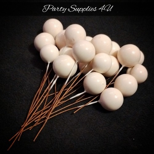 20pk white ivory berries xmas - white/ivory,