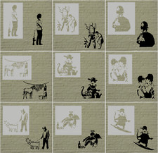 BANKSY STENCILS 190 MICRON MYLAR