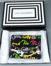 Lulu Guinness oilskin grafitti purse wallet new & boxed