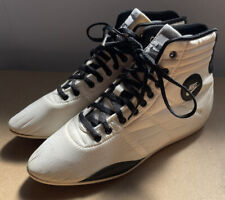 NIKE Womens Hijack Mid Metro White & Black Boxing Shoes Boots UK 4.5 Old School