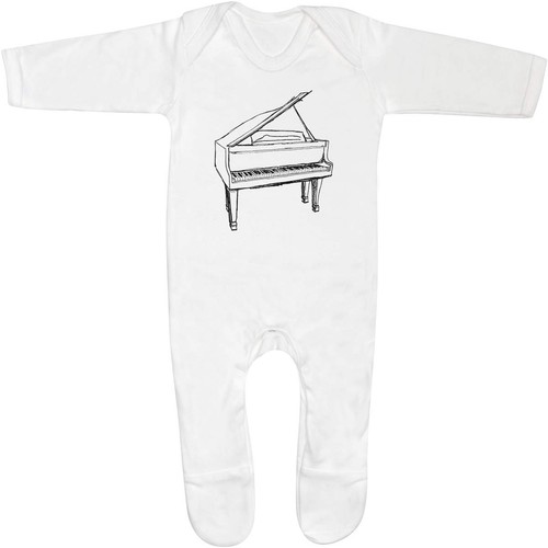 Grand piano baby romper - 'grand,