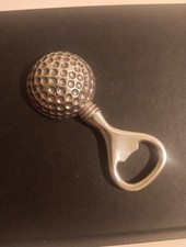 Vintage Silver Tone Golf Ball