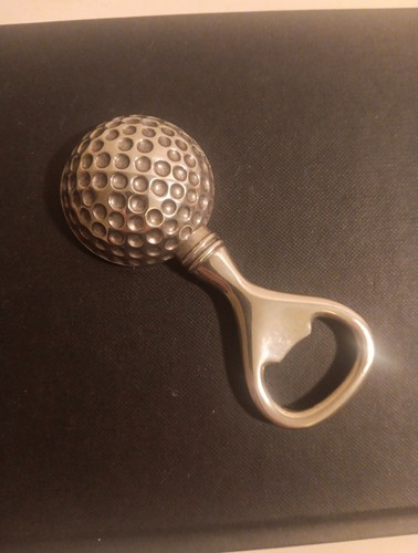 Vintage silver tone golf ball - tone,