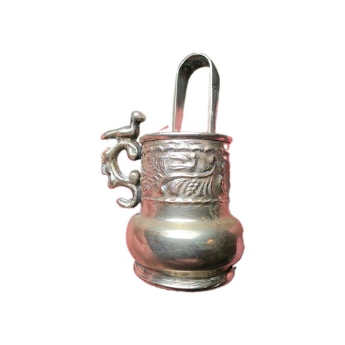 Victorian silverplate tankard - victorian,