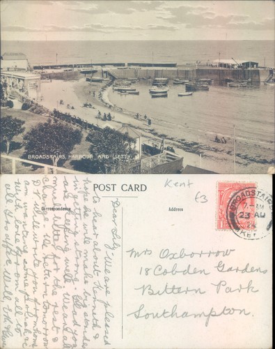Broadstairs harbour and - , jetty