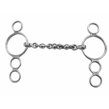Shires 3 Ring Dutch Gag With Waterford Mouth Bit