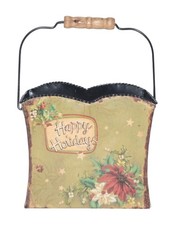 Tin Metal Christmas Card