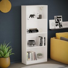 2 3 4 5 Tier Wooden Bookcase Shelving Display Storage Shelf Unit Wood Furniture