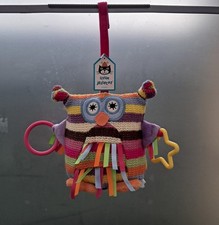 Jellycat Hoot Owl, Soft Toy activity versions with rattles Ideal For Babies Cot.