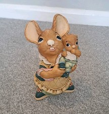 Vintage Pendelphin Mother & Child Bunny Large Immaculate Condition Super Cute