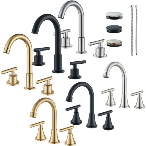 Widespread bathroom sink - 8'',