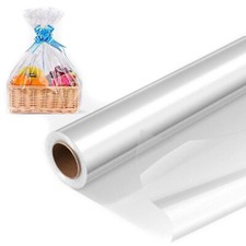 Wrap Roll 30M Clear Cellophane Wrapping Gift Paper Wedding Birthday Hampers Wrap