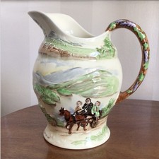 Fielding’s Crown Devon Large Musical Jug Rare Killarney