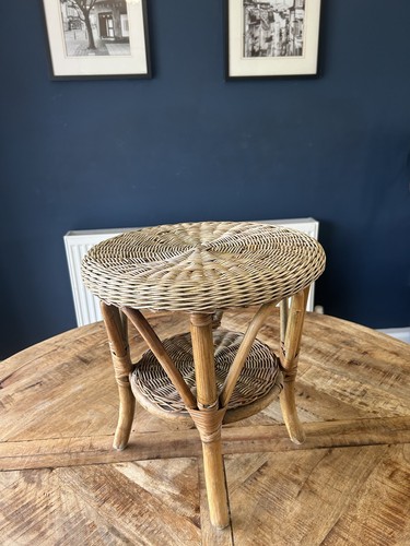 Vintage rattan side - rattan,