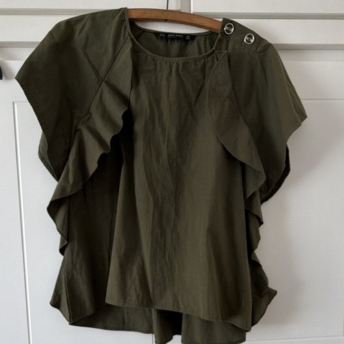 Zara women green solid - zara,