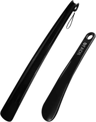Shoe horn long handled - horn,