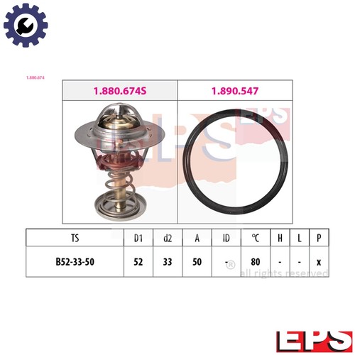 Thermostat coolant 880 - thermostat,