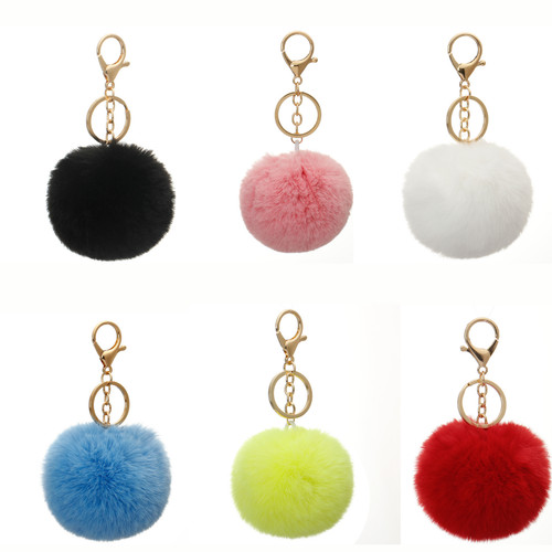Keyring soft faux fluffy - keyring,