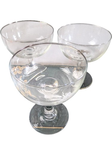 Vintage Etched Glass Champagne