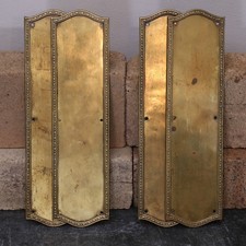 Pair of, 2 pairs available, Late 19th century, Brass Finger Plates, ready to fit