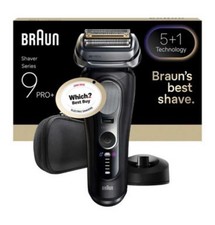 Braun Series 9 PRO+ 9610S Electric Shaver, Pro SensoAdapt, Charging Stand  Black