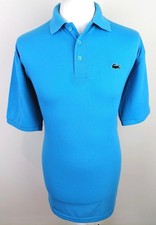 Mens Lacoste Blue Polo Shirt Size XL RRP £70 Cotton Sport Long *Vintage* 2-584