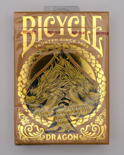 Bicycle gold dragon playing - gold,