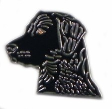 Black Labrador Retriever Dog Puppy Face Metal Enamel Pin Badge