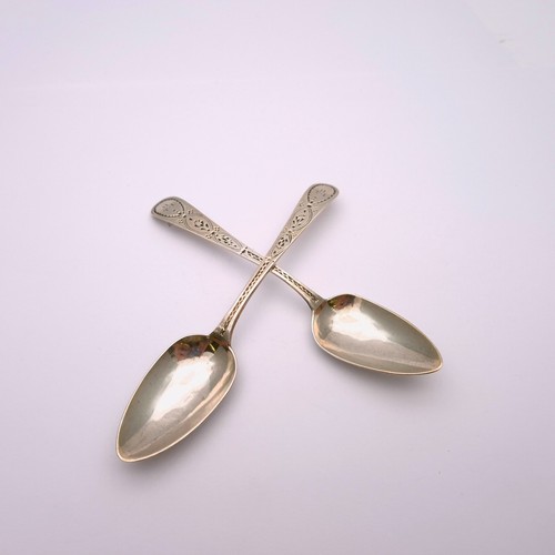 Georgian silver spoon pair - georgian,