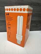 B&Q energy saving light bulbs 799 Lumens E27 15W X 3 BULBS