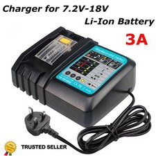 Fast Battery Charger for Makita DC18RC 14.4V-18V 3A BL1830 BL1840 BL1850 BL1860
