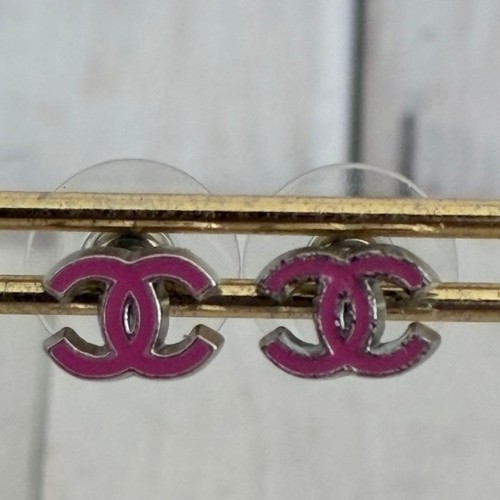 Chanel earrings pink cc - earrings,