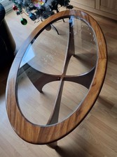 Mid Century Teak Oval Coffee