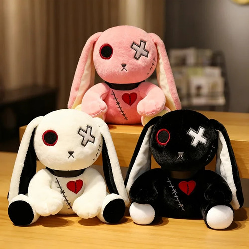 Gothic rabbit plush toy - gothic, dark