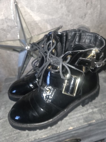 Studio black patent ankle - patent,