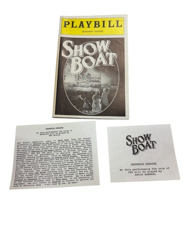 Show boat playbill - show, gershwin