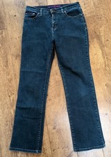 M&S Per Una Ladies Regular 12 Roma Dark Denim Jeans Preowned