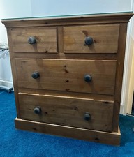 Tuscan 2+2 Pine Set Of Chest Of Drawers (Pinetum)