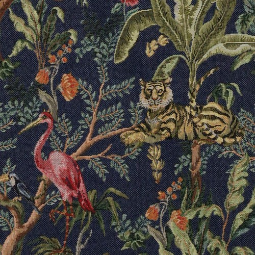Congo blue jungle tapestry - blue,