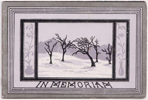 Victorian memoriam card - in,