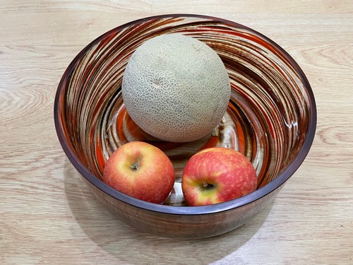 Large glass salad bowl - large,