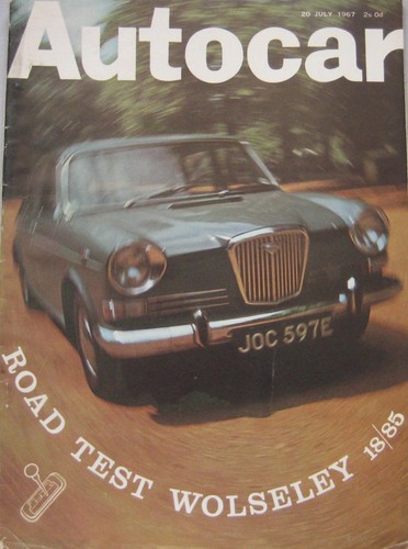 Autocar magazine 1967 - magazine, 20/7/1967