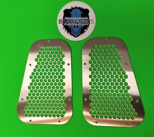 Brushed Stainless Steel Wing Top Air Vent Grille Defender 90 110 130  BA3900-BB